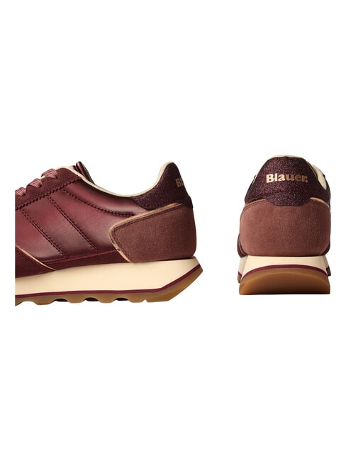 MILLS Baskets Bordeaux - Chaussures Femme