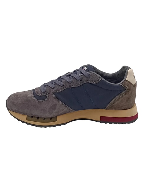 QUEENS Baskets marine/taupe - Chaussures Homme