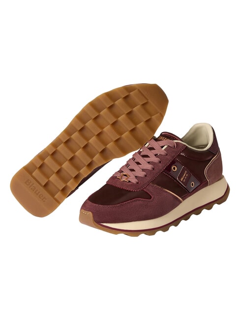 MILLS Baskets Bordeaux - Chaussures Femme
