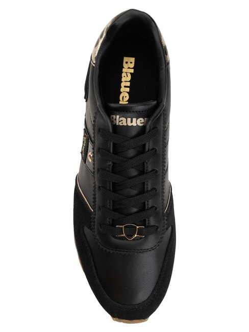 MILLS Baskets pour femmes noir/l&eacute;opard - Chaussures Femme