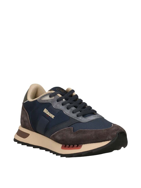 RYDER Baskets marine/marron - Chaussures Homme