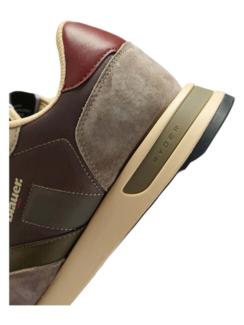 RYDER Baskets militaire/taupe - Chaussures Homme