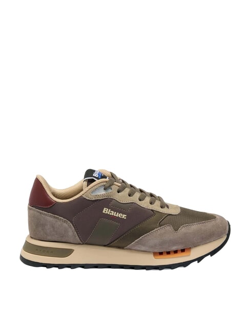 RYDER Baskets militaire/taupe - Chaussures Homme