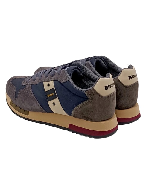 QUEENS Baskets marine/taupe - Chaussures Homme