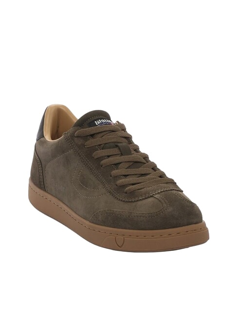 LOWELL Baskets en cuir VERT MILITAIRE - Chaussures Homme