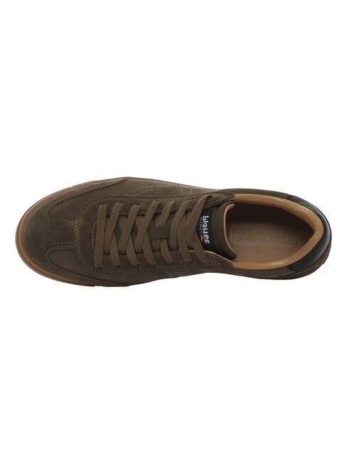 LOWELL Baskets en cuir VERT MILITAIRE - Chaussures Homme