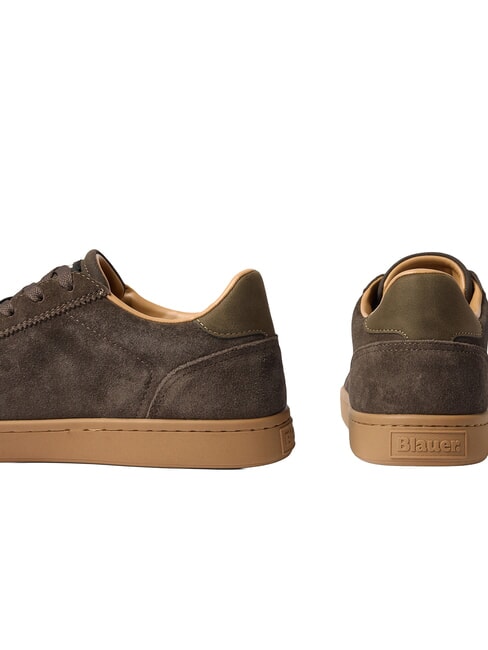 LOWELL Baskets en cuir brun - Chaussures Homme