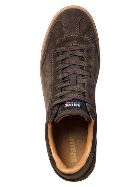 LOWELL Baskets en cuir brun - Chaussures Homme