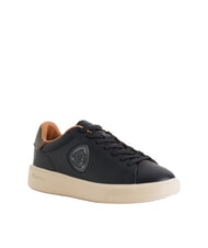BLAUER BUCK Baskets en cuir noir/militaire - Chaussures Homme - 2