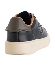 BLAUER BUCK Baskets en cuir noir/militaire - Chaussures Homme - 4