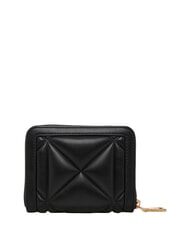 LOVE MOSCHINO EMBOSSED QUILTED portefeuille compact &agrave; fermeture &eacute;clair Noir - Portefeuilles Femme - 2