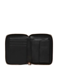 LOVE MOSCHINO EMBOSSED QUILTED portefeuille compact &agrave; fermeture &eacute;clair Noir - Portefeuilles Femme - 3