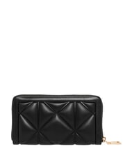 LOVE MOSCHINO EMBOSSED QUILTED Grand portefeuille zipp&eacute; Noir - Portefeuilles Femme - 2