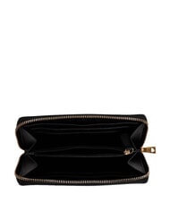 LOVE MOSCHINO EMBOSSED QUILTED Grand portefeuille zipp&eacute; Noir - Portefeuilles Femme - 3