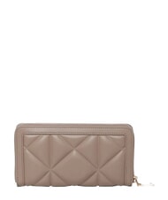 LOVE MOSCHINO EMBOSSED QUILTED Grand portefeuille zipp&eacute; sable - Portefeuilles Femme - 2