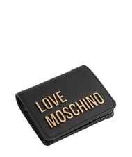 LOVE MOSCHINO BOLD LOVE portefeuille compact &agrave; fermeture &eacute;clair Noir - Portefeuilles Femme - 4