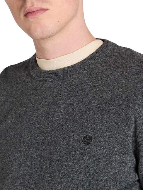 MERINO Pull ras du cou en laine m&eacute;lang&eacute;e dgh-obsn - Pulls pour hommes