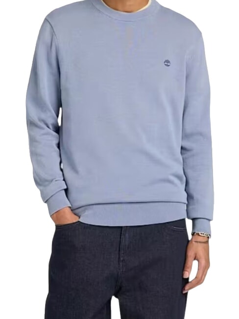 WILLIAMS RIVER Pull ras du cou bleu moyen - Pulls pour hommes