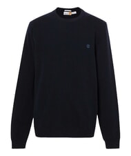 TIMBERLAND MERINO Pull ras du cou en laine m&eacute;lang&eacute;e saphir fonc&eacute;/denim fonc&eacute; - Pulls pour hommes - 5