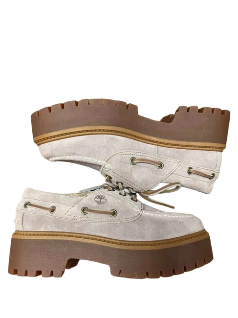 STONE STREET chaussures en cuir violet clair - Chaussures Femme