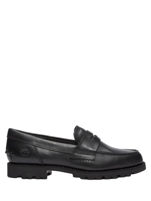 NOREEN mocassins en cuir noir pleine fleur - Chaussures Femme