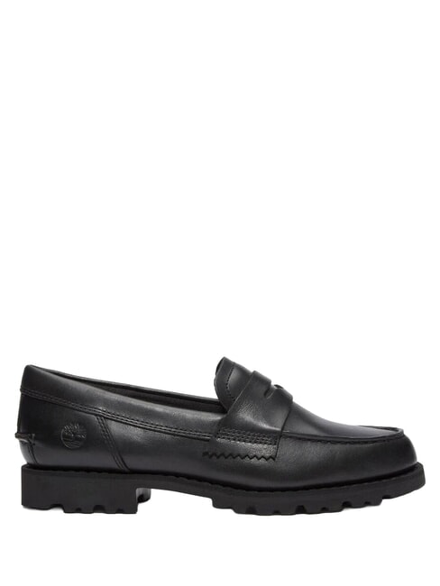 NOREEN mocassins en cuir noir pleine fleur - Chaussures Femme