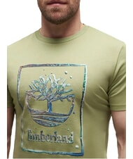 TIMBERLAND WATER T-shirt &agrave; manches courtes, pur coton vert clair - T-shirt - 4