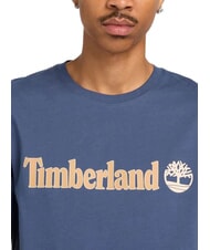 TIMBERLAND KENNEBEC RIVER LINEAR LOGO T-shirt en cotton oc&eacute;an - T-shirt - 4