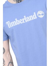 TIMBERLAND KENNEBEC RIVER LINEAR LOGO T-shirt en cotton bleu moyen - T-shirt - 5