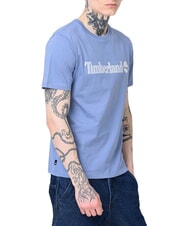 TIMBERLAND KENNEBEC RIVER LINEAR LOGO T-shirt en cotton bleu moyen - T-shirt - 3