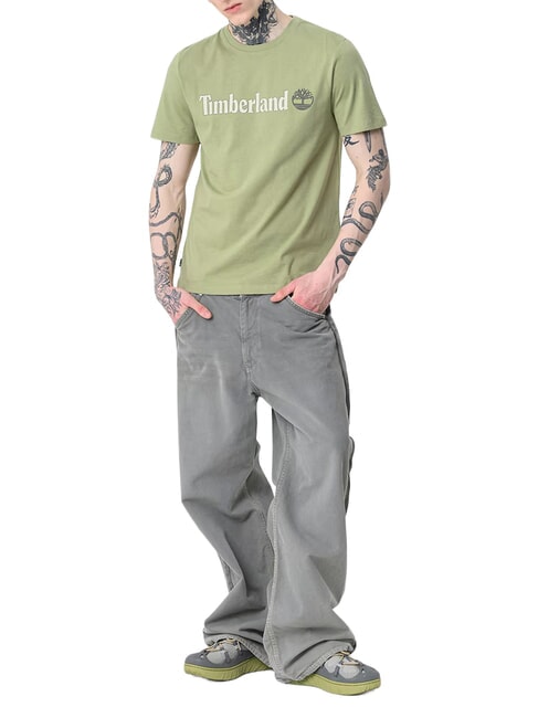 KENNEBEC RIVER LINEAR LOGO T-shirt en cotton vert clair - T-shirt