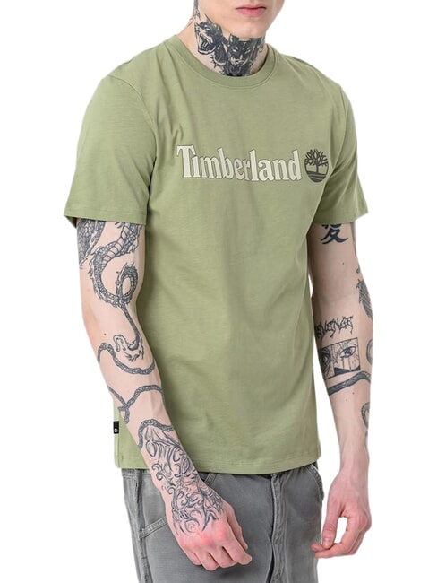 KENNEBEC RIVER LINEAR LOGO T-shirt en cotton vert clair - T-shirt