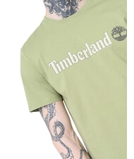 TIMBERLAND KENNEBEC RIVER LINEAR LOGO T-shirt en cotton vert clair - T-shirt - 5
