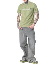 TIMBERLAND KENNEBEC RIVER LINEAR LOGO T-shirt en cotton vert clair - T-shirt - 3
