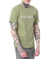 TIMBERLAND KENNEBEC RIVER LINEAR LOGO T-shirt en cotton vert clair - T-shirt - 4