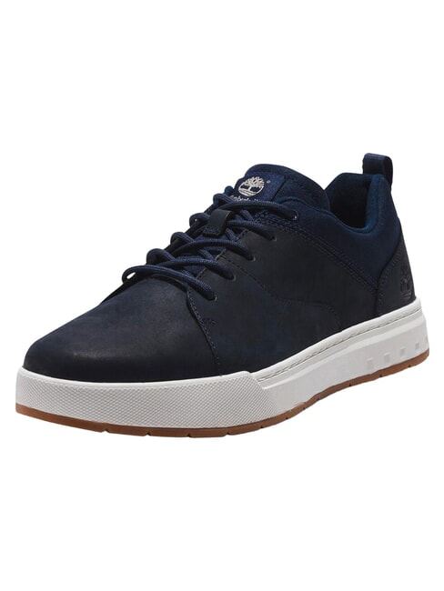 MAPLE GROVE Baskets en cuir marine - Chaussures Homme