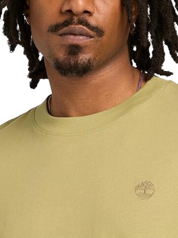 DUNSTAN RIVER T-shirt en coton vert clair - T-shirt
