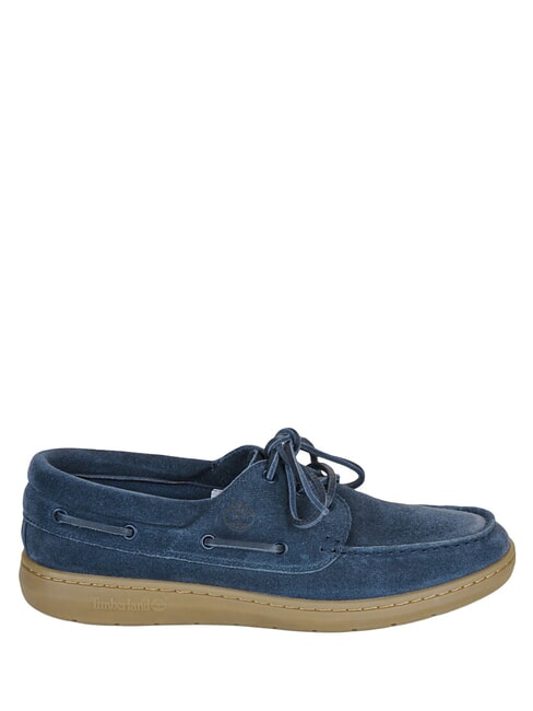 PORTOFINO mocassin en cuir daim bleu marine - Chaussures Homme