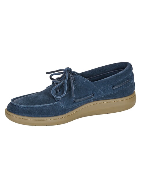 PORTOFINO mocassin en cuir daim bleu marine - Chaussures Homme