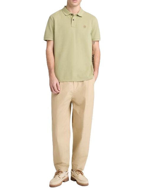 MILLERS RIVER polo en coton vert clair - chemise polo