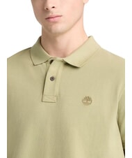 TIMBERLAND MILLERS RIVER polo en coton vert clair - chemise polo - 4