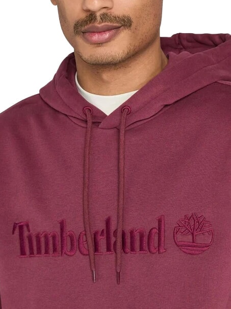 EMBROIDERY TONAL Sweatshirt &agrave; capuche Bourgogne - Pulls molletonn&eacute;s