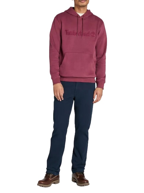 EMBROIDERY TONAL Sweatshirt &agrave; capuche Bourgogne - Pulls molletonn&eacute;s
