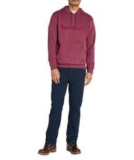 TIMBERLAND EMBROIDERY TONAL Sweatshirt &agrave; capuche Bourgogne - Pulls molletonn&eacute;s - 4