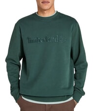 TIMBERLAND EMBROIDERY TONAL Sweat-shirt &agrave; col rond pignons verts - Pulls molletonn&eacute;s - 3