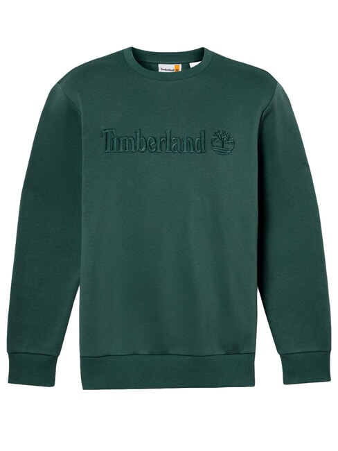 EMBROIDERY TONAL Sweat-shirt &agrave; col rond pignons verts - Pulls molletonn&eacute;s