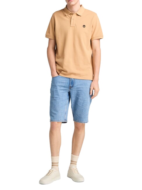 MILLERS RIVER polo en coton botte de bl&eacute; clair - chemise polo
