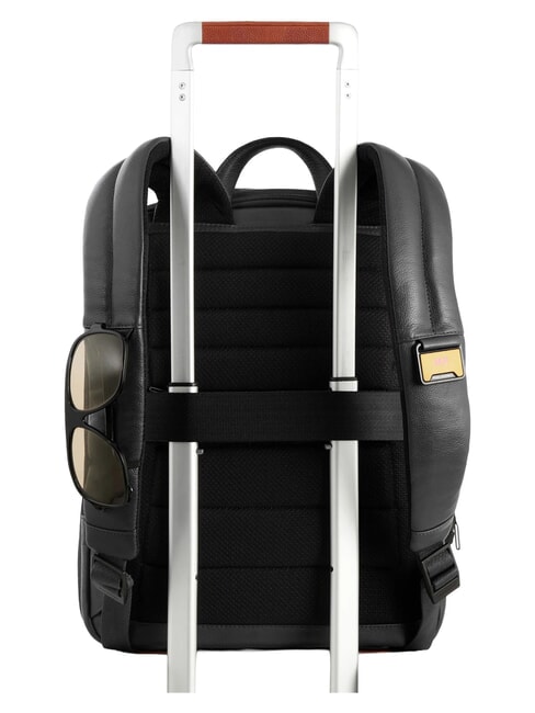 RUSSEL Sac &agrave; dos pour ordinateur portable 14 pouces, en cuir Noir - Sacs &agrave; dos pour ordinateur portable