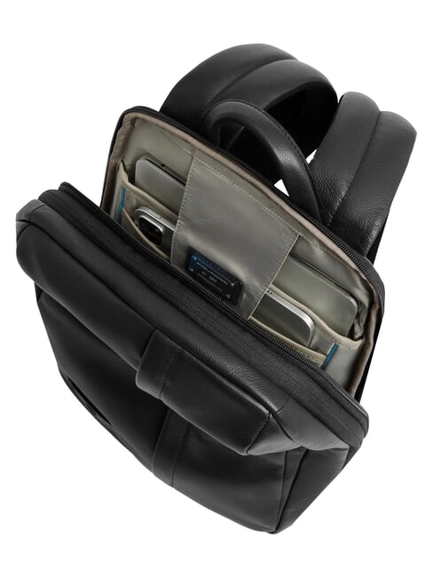 RUSSEL Sac &agrave; dos pour ordinateur portable 14 pouces, en cuir Noir - Sacs &agrave; dos pour ordinateur portable