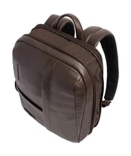 PIQUADRO RUSSEL Sac &agrave; dos pour ordinateur portable 14 pouces, en cuir MORO - Sacs &agrave; dos pour ordinateur portable - 4